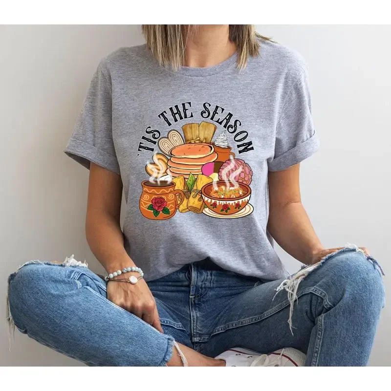 Mexican Christmas T Shirt Tis The Season Taco Party Foods Snacks Cuisine