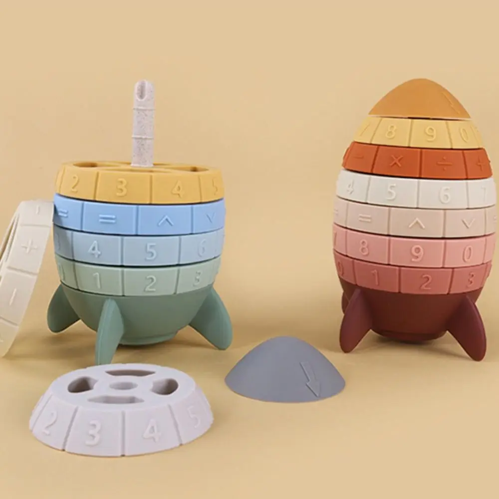 

Ferrule Rocket Stacking Toy Montessori Toy Rainbow Tower Rainbow Revolving Ring Tower Rotating Puzzle Stacking Blocks Baby Toy