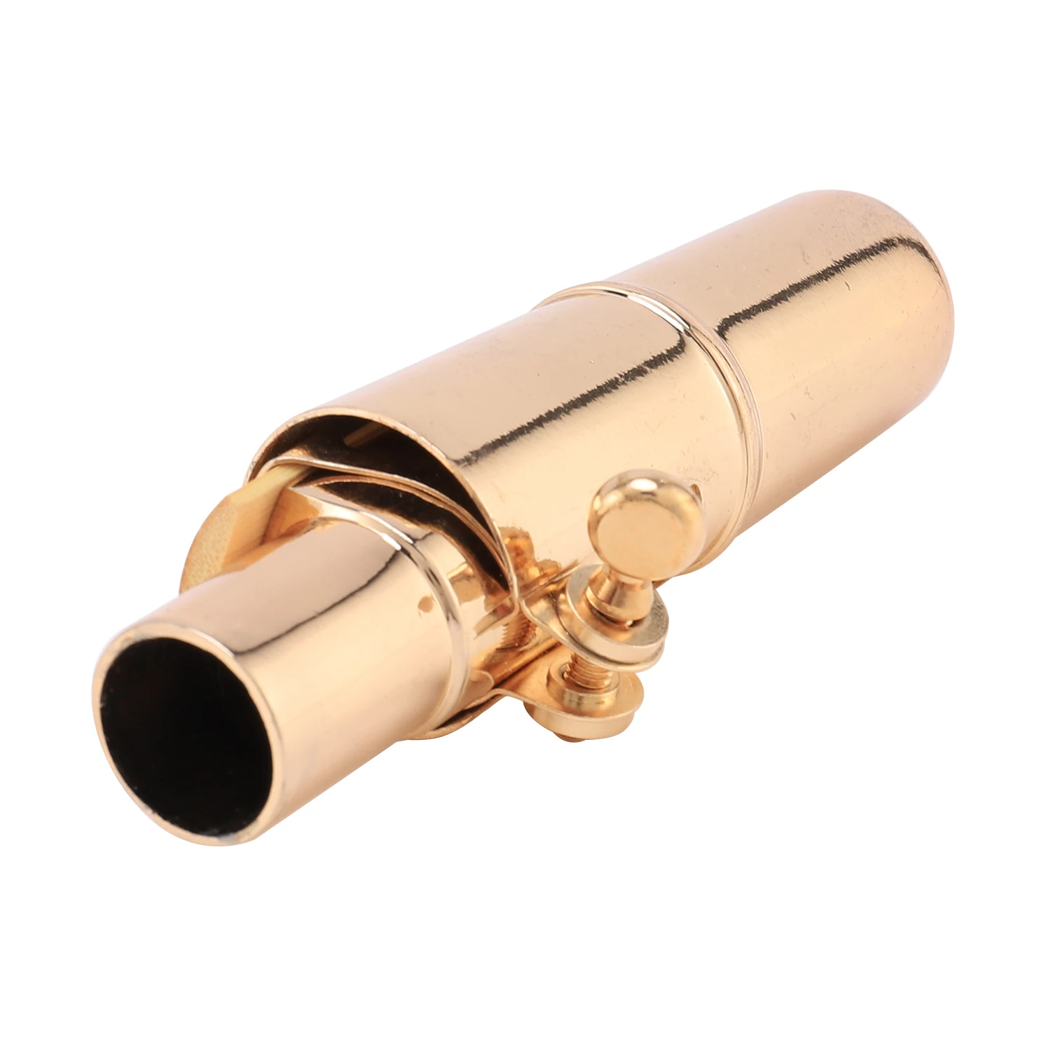 Golden Alto Sax Saxophone Mouthpiece with Cap and Ligature Musical Instruments Parts HOT