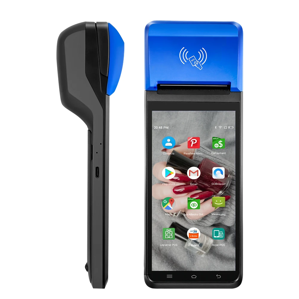 F1-5.5/5.99'' Android Pos Tablet All In One Touch Bus Ticket Point Of Sale Mini Handheld Pos For Coffee Shop