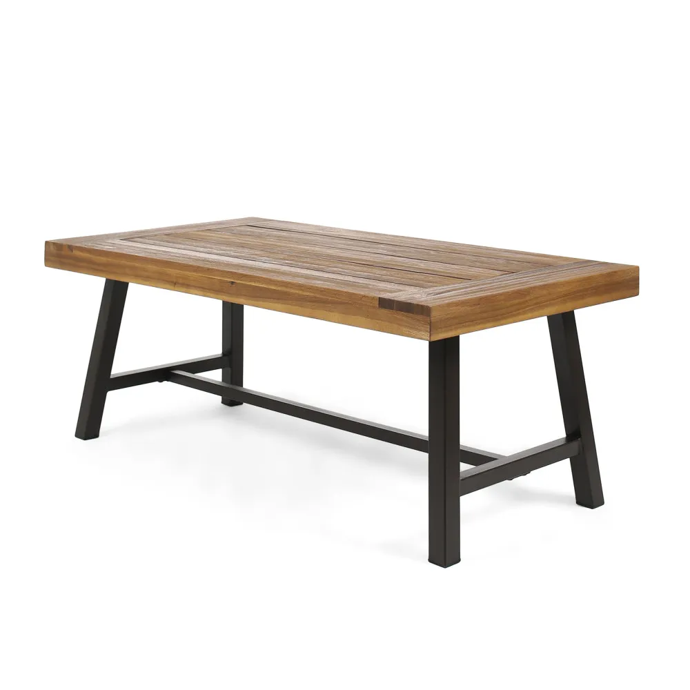 CARLISLE COFFEE TABLEWood Picnic Table Beach Camping Patio Party Coffee Table Kids Game Table