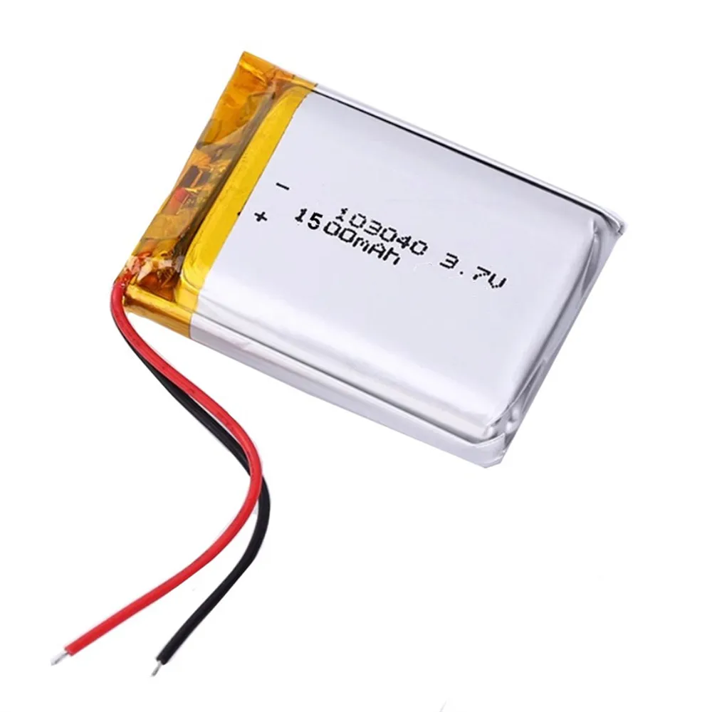 1-10PCS 103040 3.7V 1500mAh Lithium Polymer LiPo Rechargeable Battery For MP3 MP4 GPS PSP mobile video game PAD E-book Tablet PC