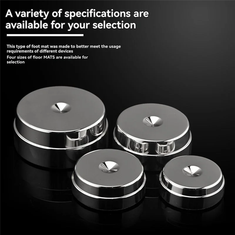 【B74A】For Superior Sound Clarity Stainless Steel Speaker Spikes Feet Non-Slip Rubber Base Damping Pads