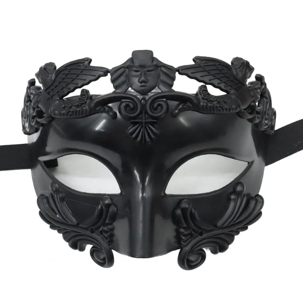 Attractive Face Cover Anti-fade Venice Ancient Greece Costume Party Men Half Face Cover Plastic Half Face Cover for Carnival