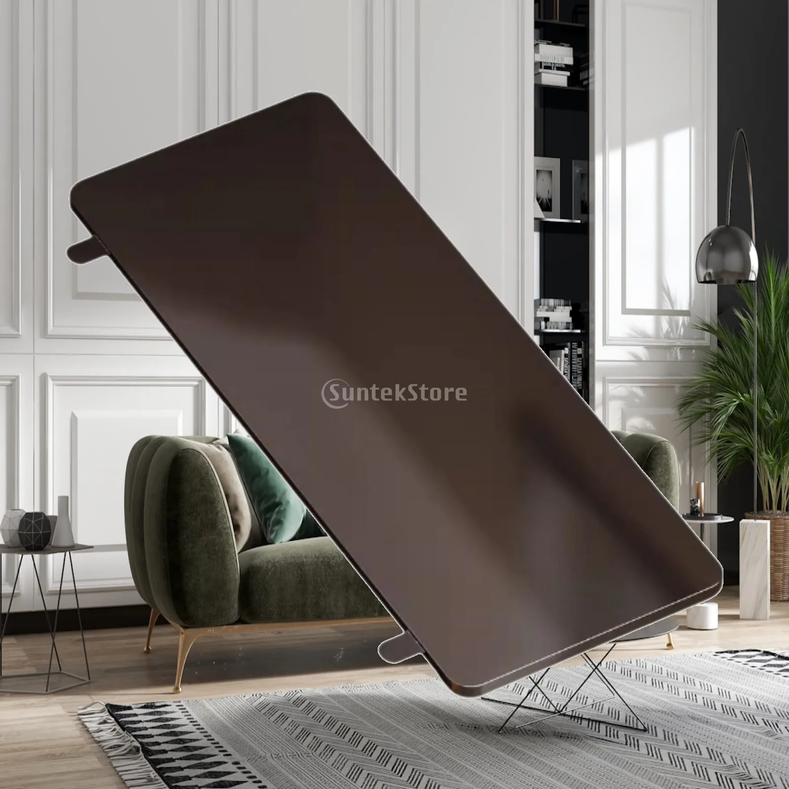 Desk Extender Tray Steel Wood Foldable Armrest Organizer Shelf Laptop Workstation Attachment for Home Office