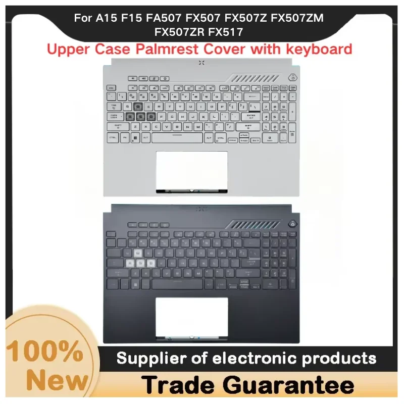 

New For Kailxuling A15 F15 FA507 FX507 FX507Z FX507ZM FX507ZR FX517 Laptop Upper Case Palmrest Cover With Backlit keyboar C Shel