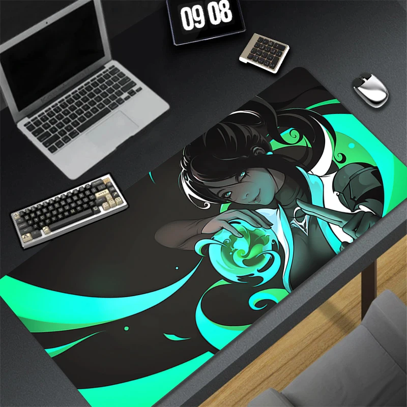 Pattern Game HD Mousepad Pad Rubber Mouse Mat Desk Gaming Non Slip Table Mat PC Gamer Cabinet Mousepad V-valorant Keyboard Pad