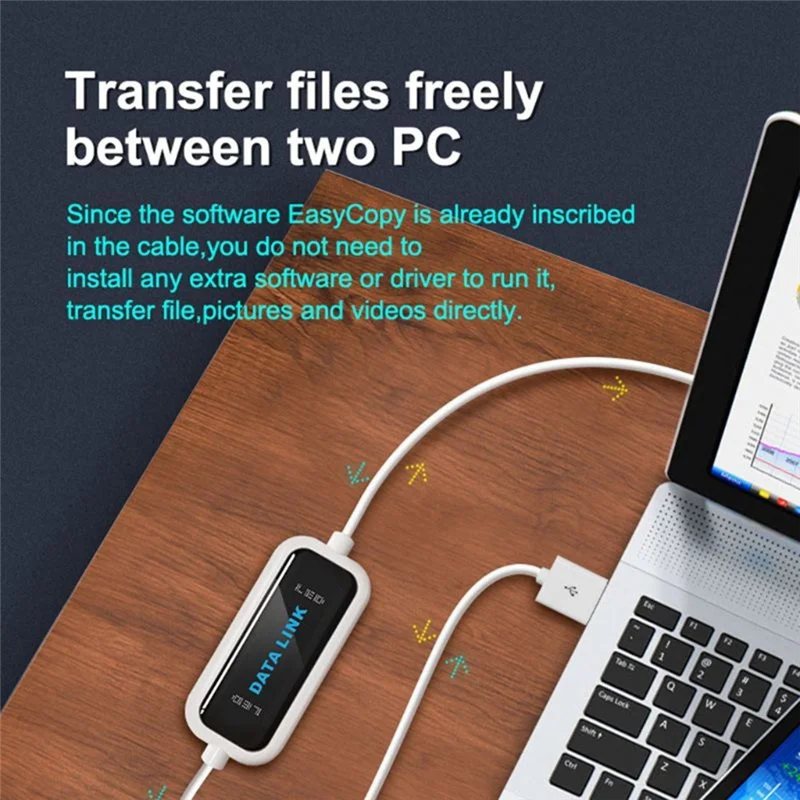 USB 2.0 High Speed Laptop USB to PC Data Transfer Cable Link File Transfer Cable Copy Line for XP,Vista,Windows7,8