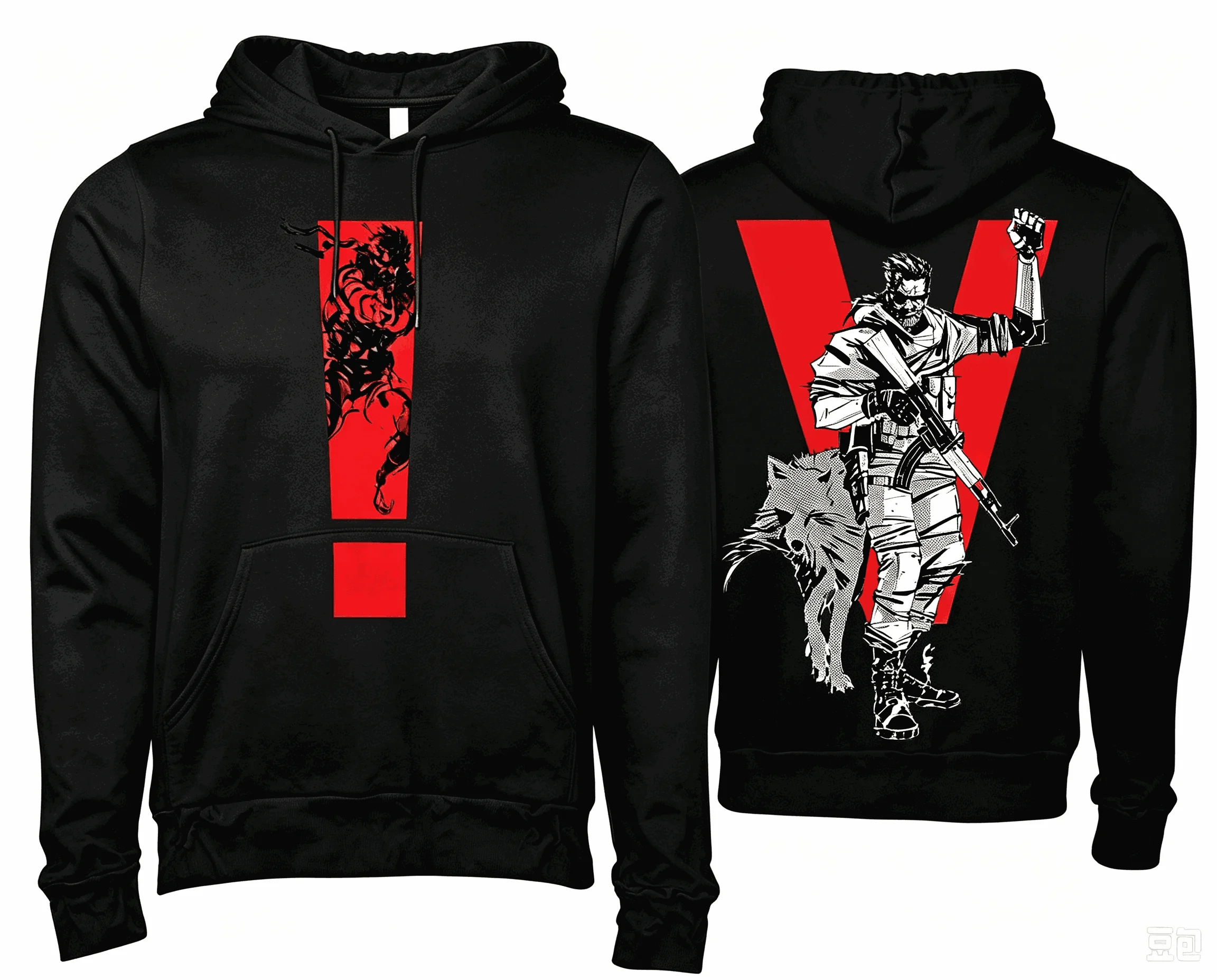 Metal Gear Solid Neutral Men's and Women's Fashion Hip Hop Oversized Unisex hoodies sweatshirt Sports Graphic Comfortable soft
