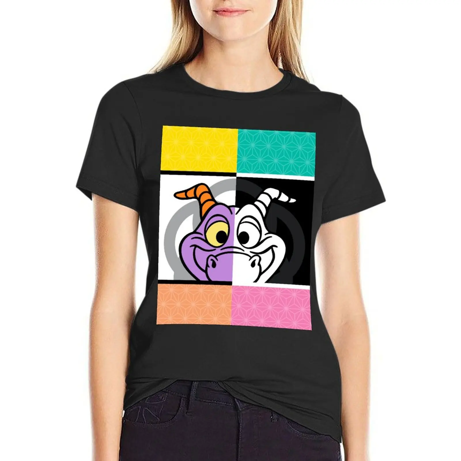 

Футболка с цветными блоками, рубашки с графикой, футболки с рисунком, женская одежда, футболка, платье для женщин, длинное