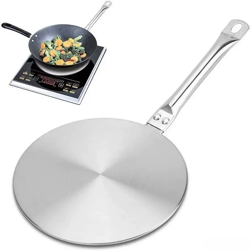 24cm Cooker Induction Heat Guiding adapter Plate Cooktop Converter Disc for Magnetic Kitchen Stainless Steel Heat Guide Plate