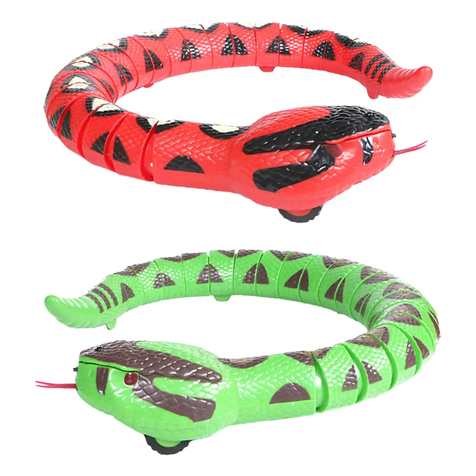 Electric Snake Cat Toy Smart Sensing Crawling Rechargeable with Obstacle Avoidance and Tongue Movement for Curious Cats