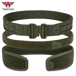 YAKEDA Battle Molle Riggers Belt Duty Belt Heavy Duty Anti-Slip Pad & Inner Belt Comb 3-In-1 System