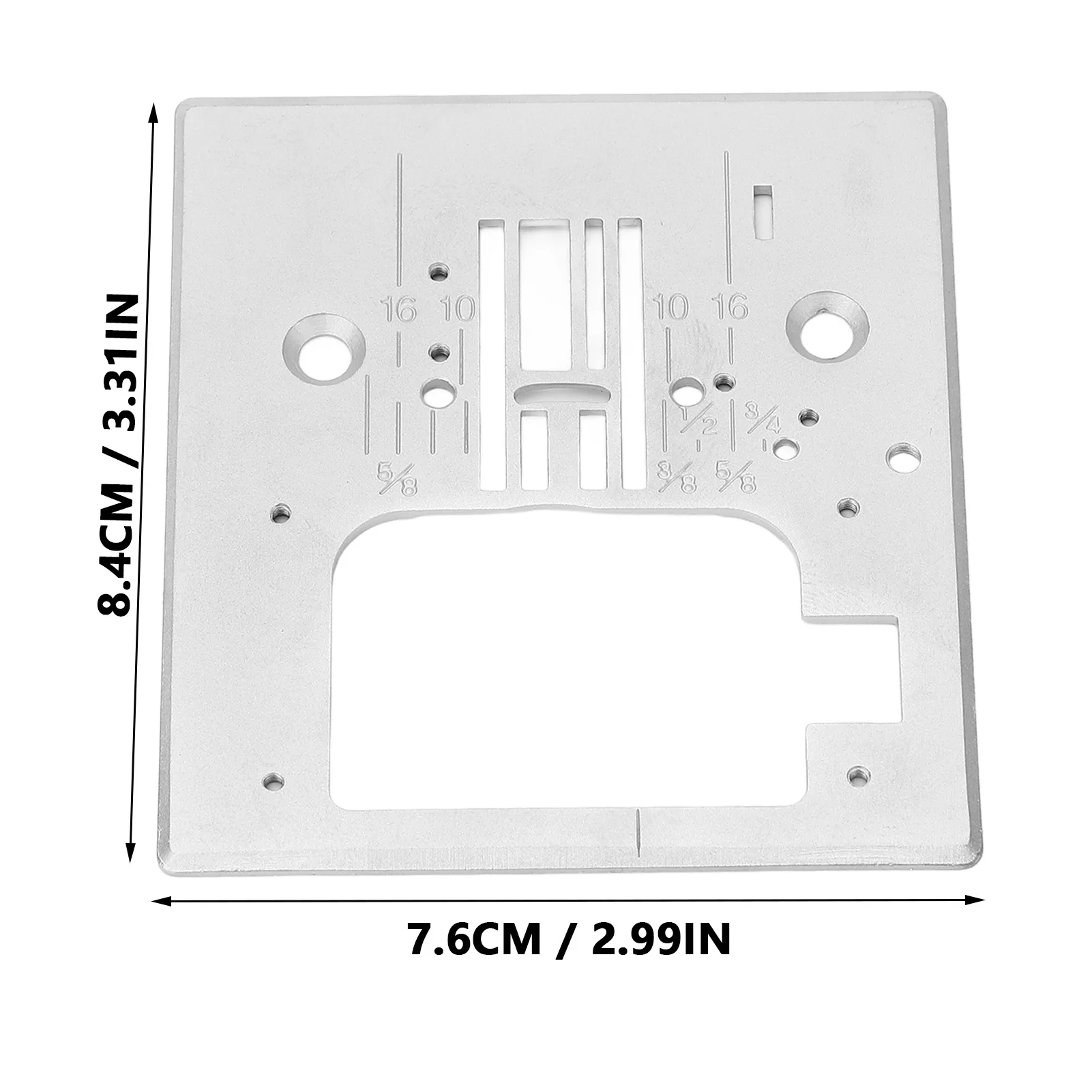 Płytka ściegowa do maszyny do szycia igła stalowa płytka gardłowa 7,6x8,4 cm dla piosenkarza 7256 7258 7285q S800 400