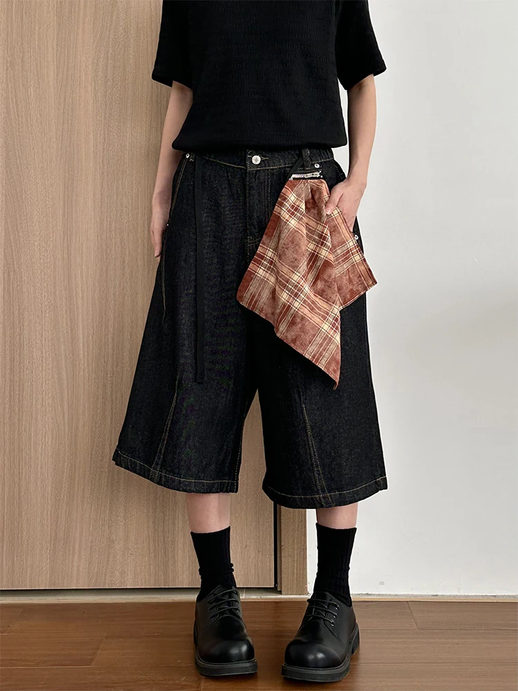 

Джинсы Masdren Retro American Sle Cleanfit Street Square Scarf, модные брендовые брюки Seven-Foot, летняя мода