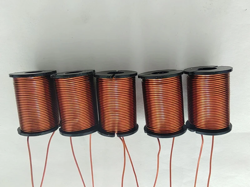 5PC Electromagnetic Gun Finished Coil Skeleton Size 20x8x28mm/26x10x28mm High Temperature Resistant Enameled Wire