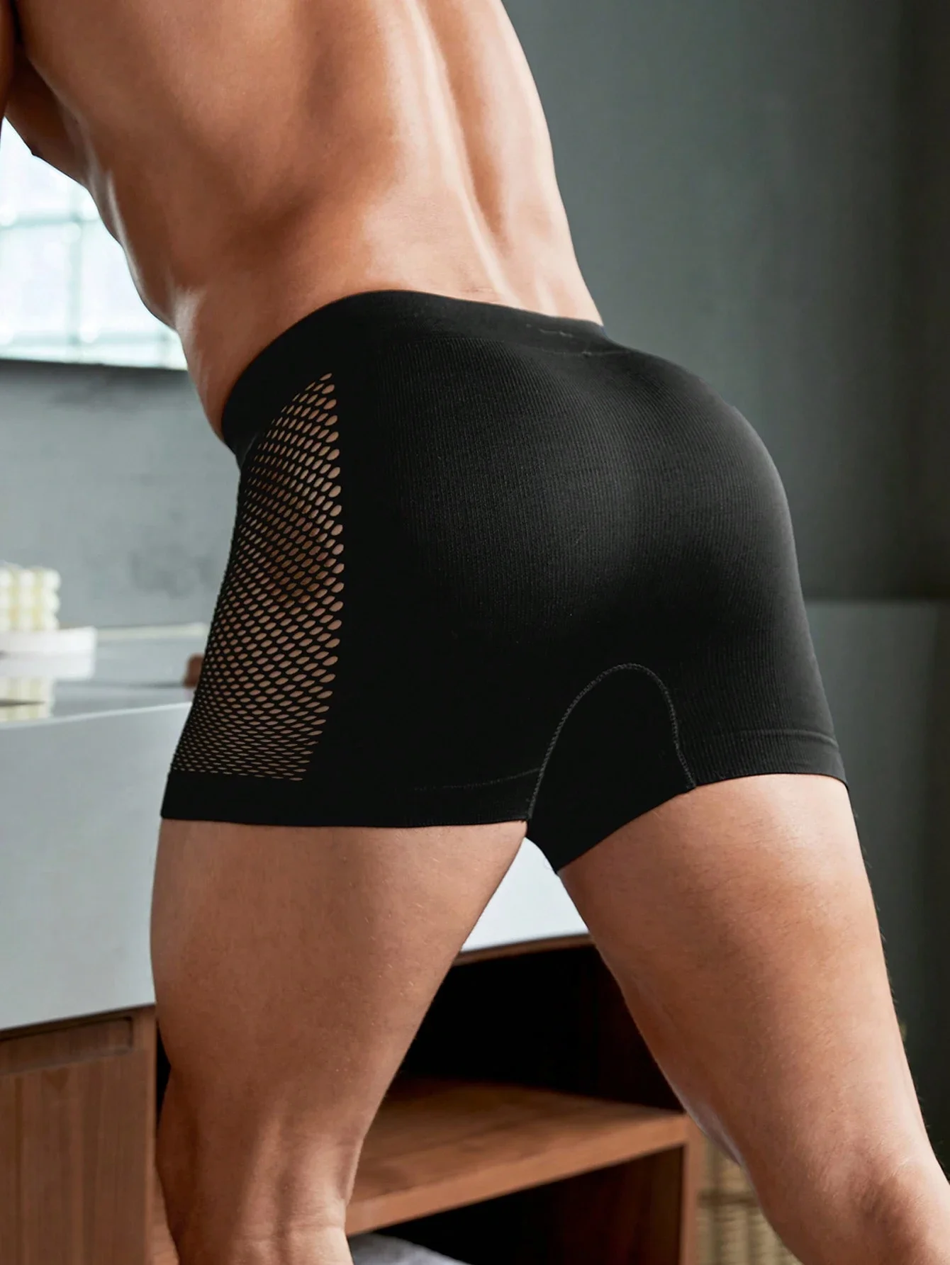 

Mens Mesh Side Boxer Briefs 6 Pieces