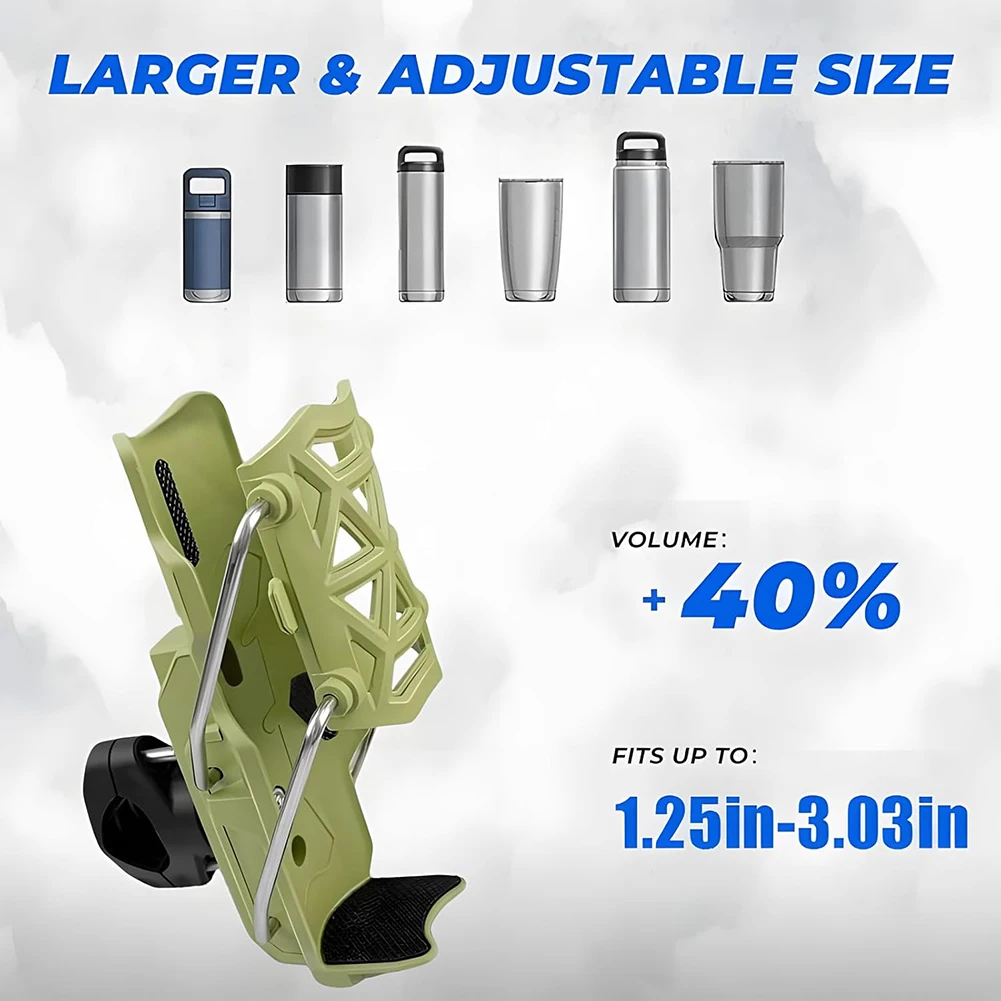 Self-Adjusting Holder 360 Rotatable Easy Install Cup Holder For Strollers Beverage Holder Snug Fit For Beverages