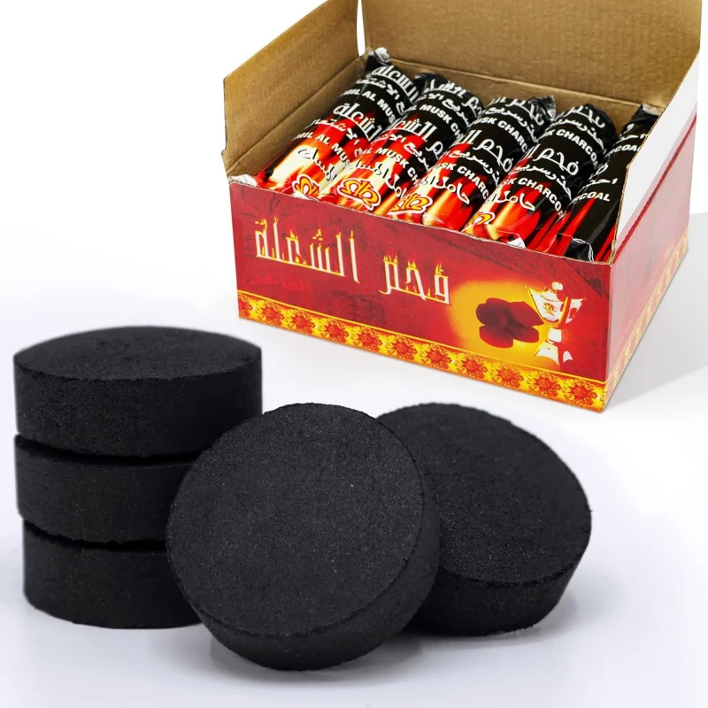 

2026 Water Smoke Charcoal, Quick Ignition Charcoal, Fruit Charcoal, BBQ Environmentally Friendly Smokeless Charcoal 33mm