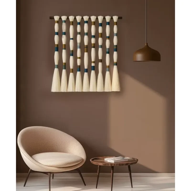 Eco-friendly Macrame Wall Hanging Art for Living Room & Bedroom Boho Geometric Tapestries Wholesale Decorations for Home