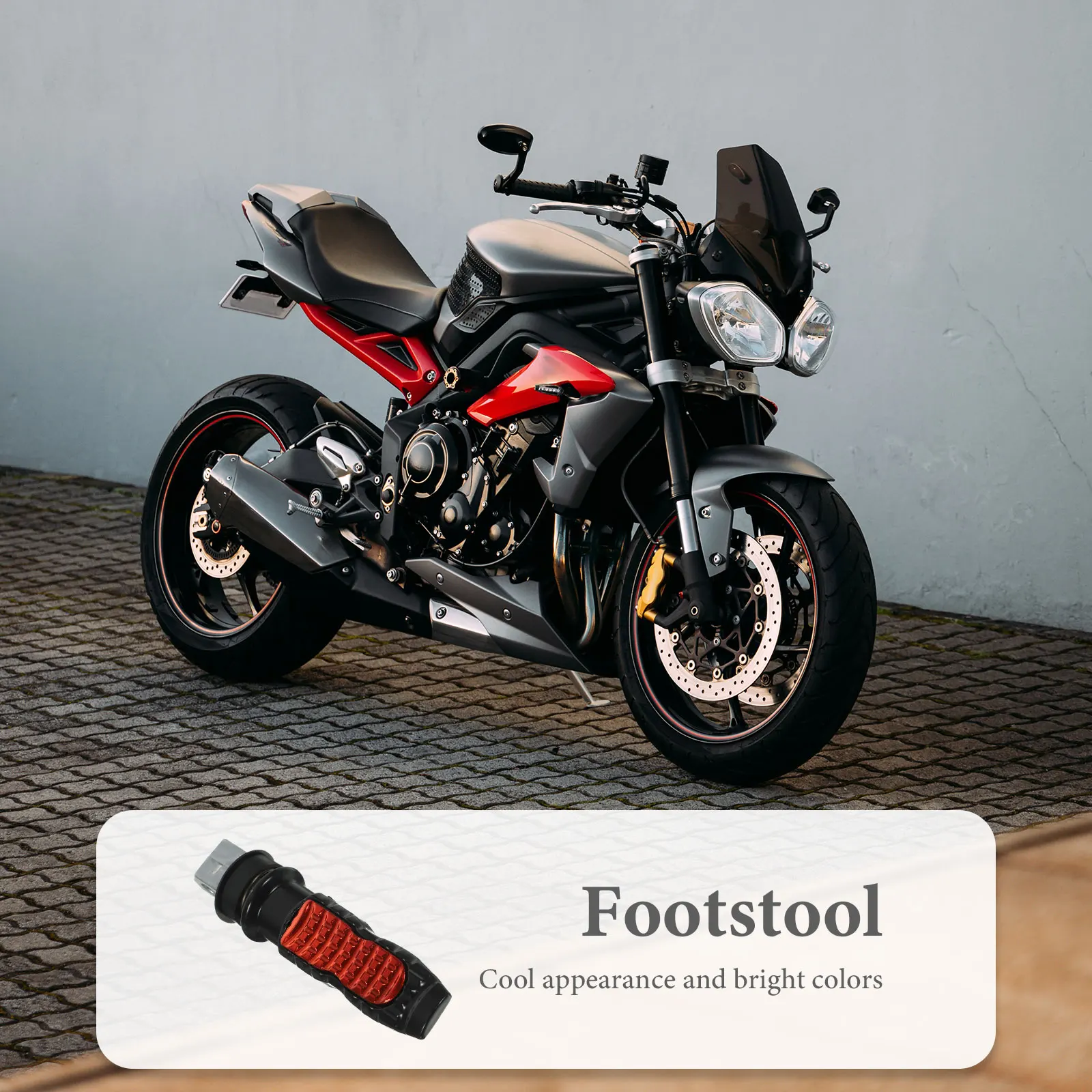 

2 Pcs Rear Footrest Pedals Motorcycle Dirt Bike Accessories Aluminum Alloy Durable Long Life Foldable Peg Rest Foot Peg
