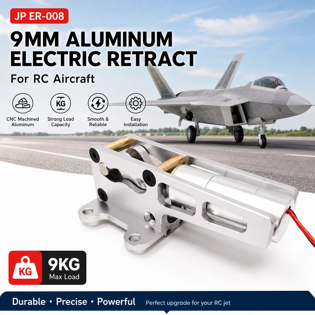 JP ER-008 9mm Aluminum Electric Retract 9kg Inside Outside for RC Aircraft