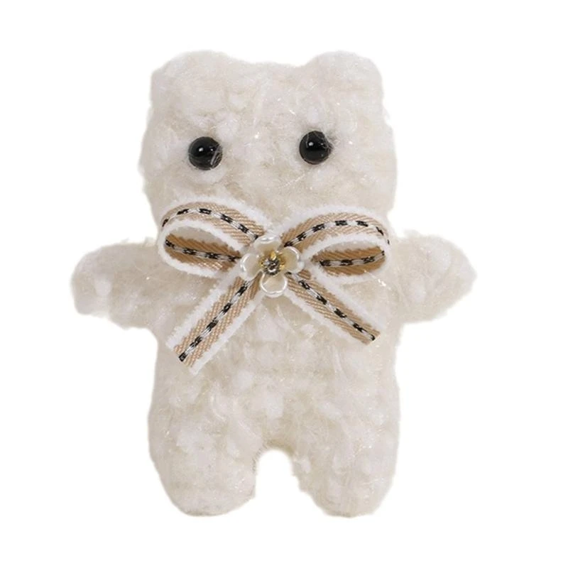  Unique Cartoon Bear Hairpin Decoration Soft and Comfortable DIY Decoration for Children's Clothing and Accessories