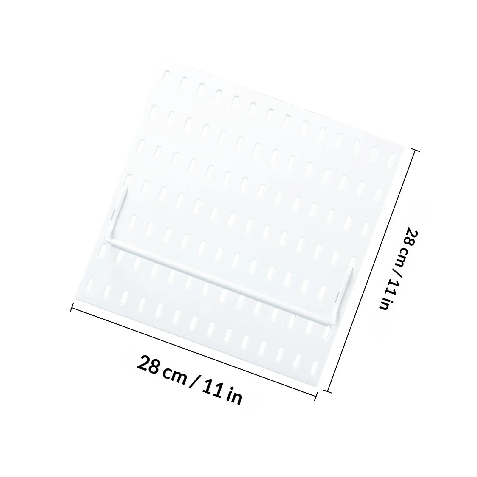 1Set Plastic Pegboard Wall Mounted Storage Shelf Kitchen Storage Rack Punch Free Organizer for Tools Office Supplies
