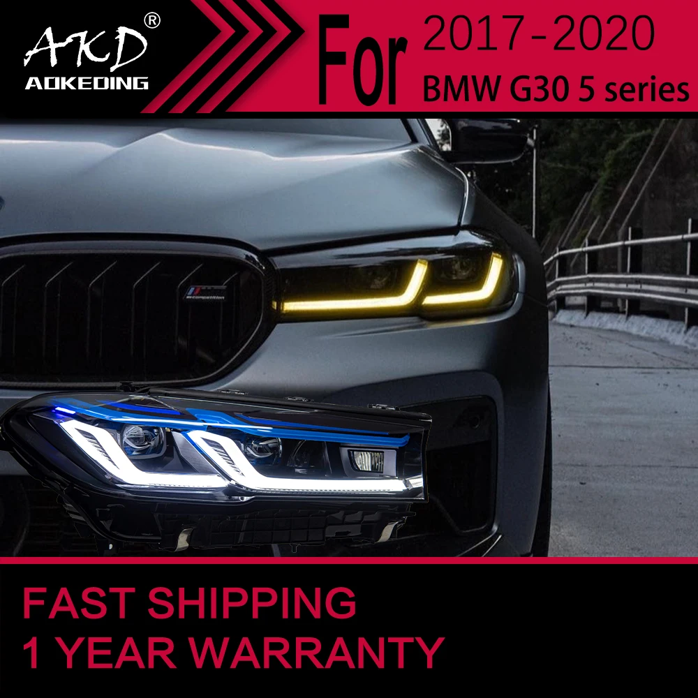 

AKD Auto Parts For G30 G38 5 Series Headlights 2018-2023 upgrade Newest M5 Competition LED DRL Projector Car Accesorios Modified