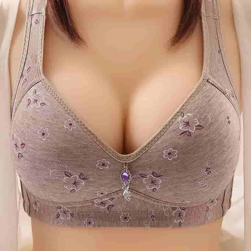 Women Underwear Wire Free Comfort Push Up Bras Female Sexy Lingerie Soft Thin Breathable Black Bralette Soft And Comfortable Bra