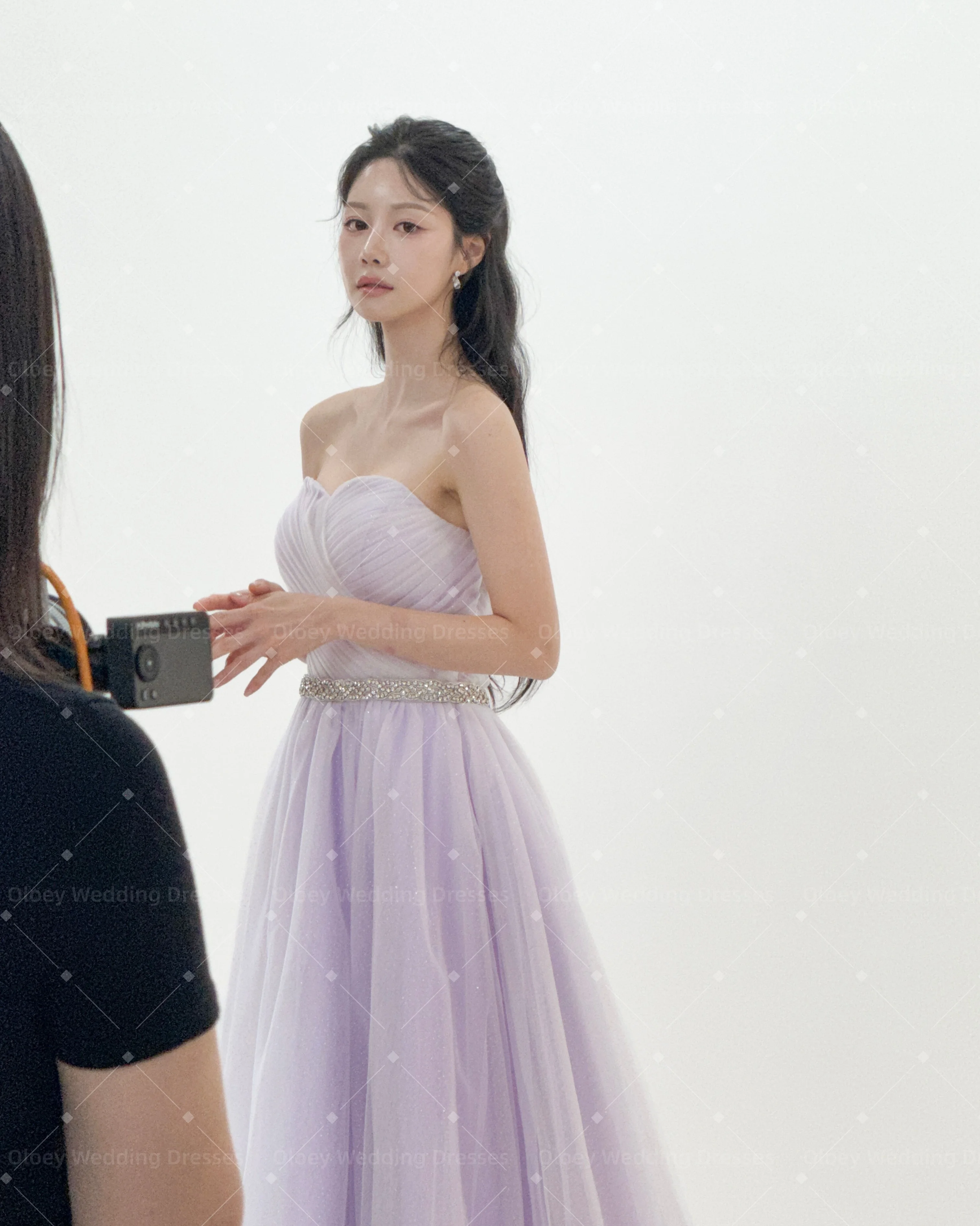 OLOEY 2026 Korean Wedding Dresses Sweetheart Off the Shoulder Evening Party Dresses Customized A Line Photo Shoot Gown