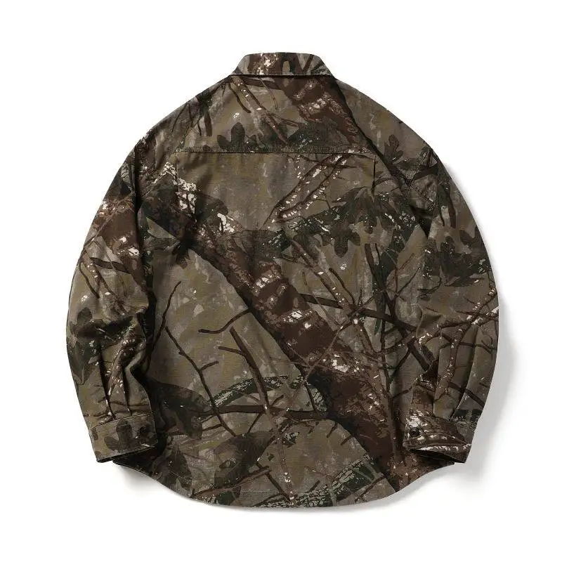 Men's high quality camouflage long sleeve shirt