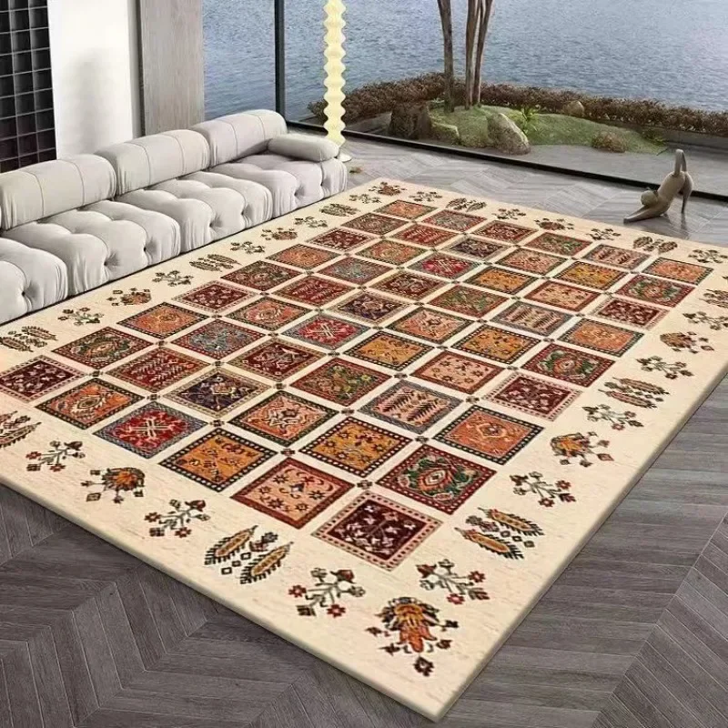 Nordic Ethnic Style Bedside Carpet Living Room Coffee Table Retro Household Carpet Moroccan Persian Bedroom Carpet