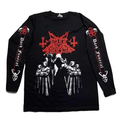 New Heavy Metal Dark Funeral Baphomet T Shirt Casual Men/women Long Sleeve Cotton T-shirt Harajuku Streetwear Hip Hop Tshirt