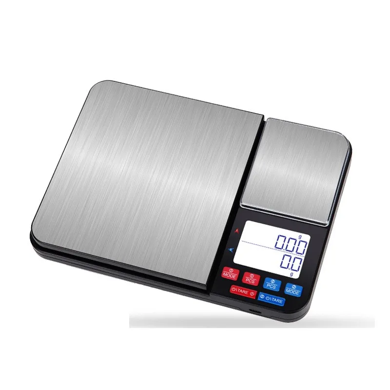 Dual Platform Kitchen Scale LCD Electronic USB Stainless Steel Cooking Baking Food Weight Tools For Kitchen