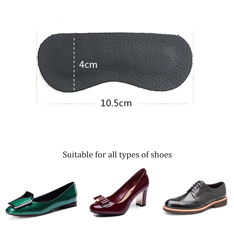 Genuine Leather Heel Patches Insert Thickened Cowhide Anti-wear Heel Protector Sticker Insoles Pain Relief Feet Care Cushion Pad