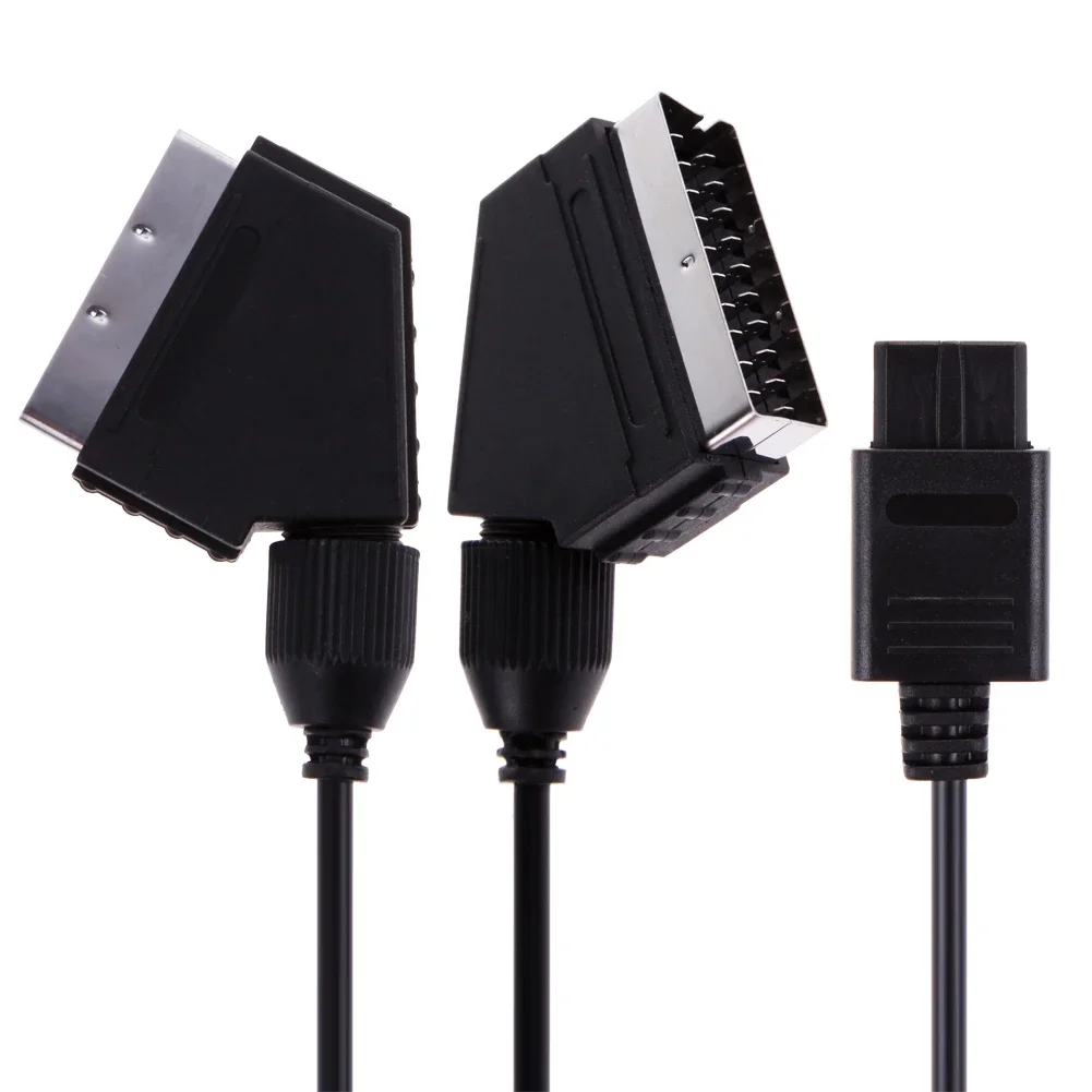 SNES Gamecube and N64 Console A/V TV Video Scart RGB Video Cable 1.8M for SNES for N64 for Gamecube Euro Scart Plug Cord