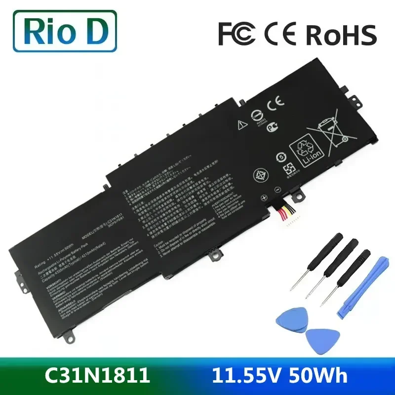

Новый аккумулятор для ноутбука C31N1811 для Asus ZenBook UX433FA-A5045T A5085T A5128R A5178R UX433FN-A5021T A5128R A6096T