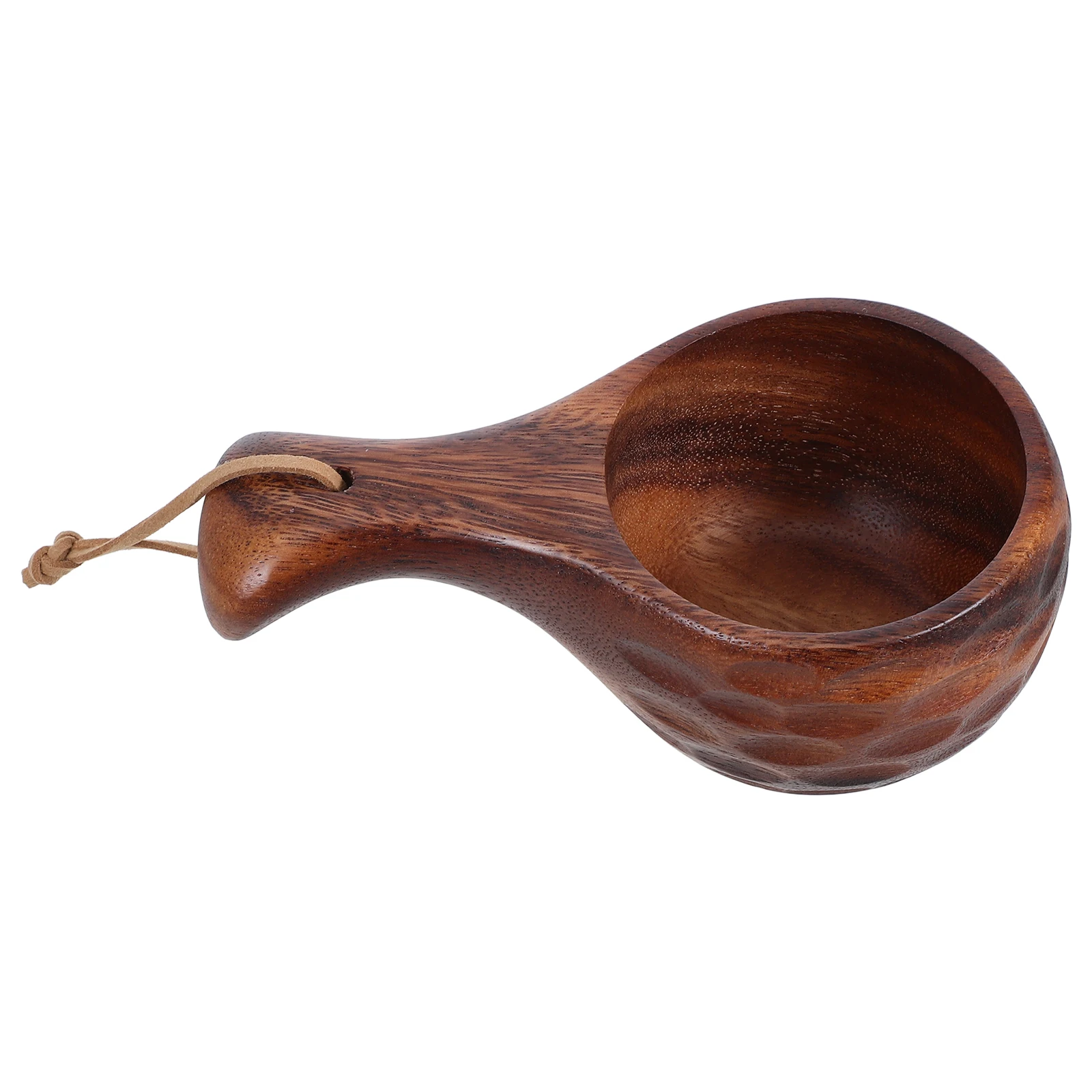 

Retro Wooden Water Ladle Large Soup Spoon Kitchen Cooking Utensils Reusable Natural Wood Color Vintage Material Ideal