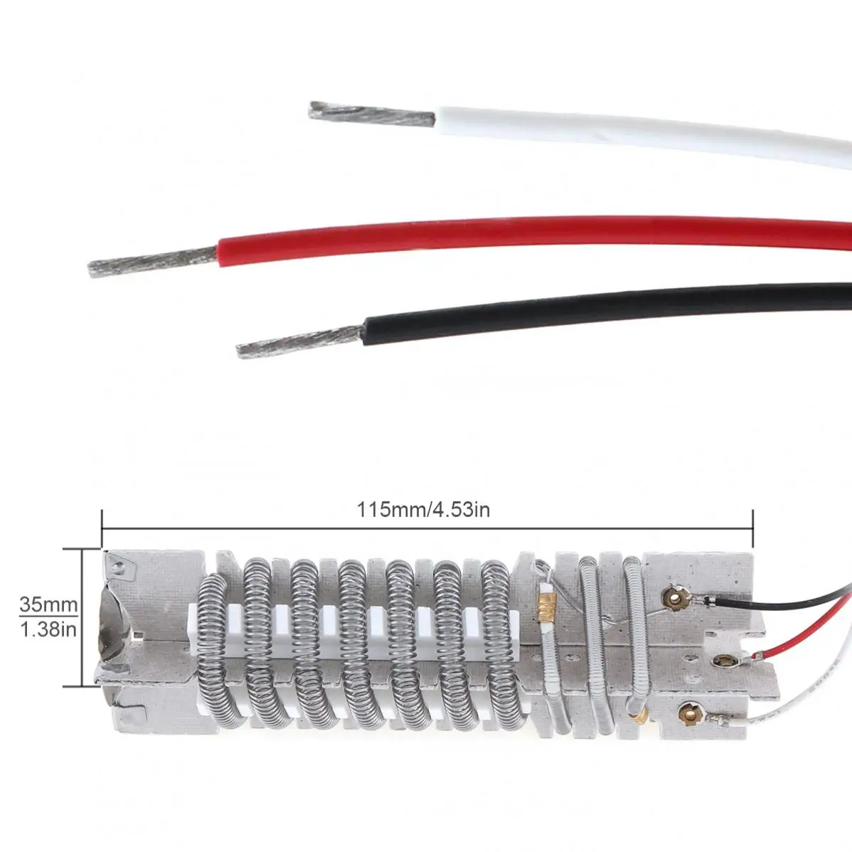 Núcleo de aquecimento com proteção contra superaquecimento, 3 fios, AC 220V, 1500W, 2000W, pistola térmica sem display digital