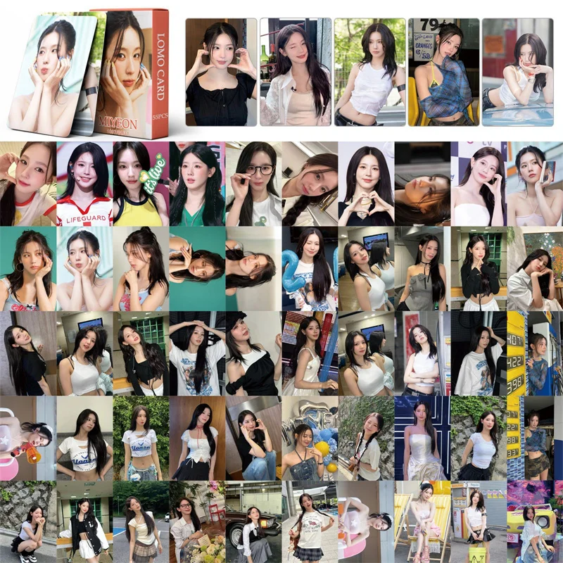 (G)I-DLE Album LOMO Card 55pcs/set Song Yuqi Solo ShuHua Minnie Fan Girl Collection Gift Postcard Photo Card GIDLE Greeting Card
