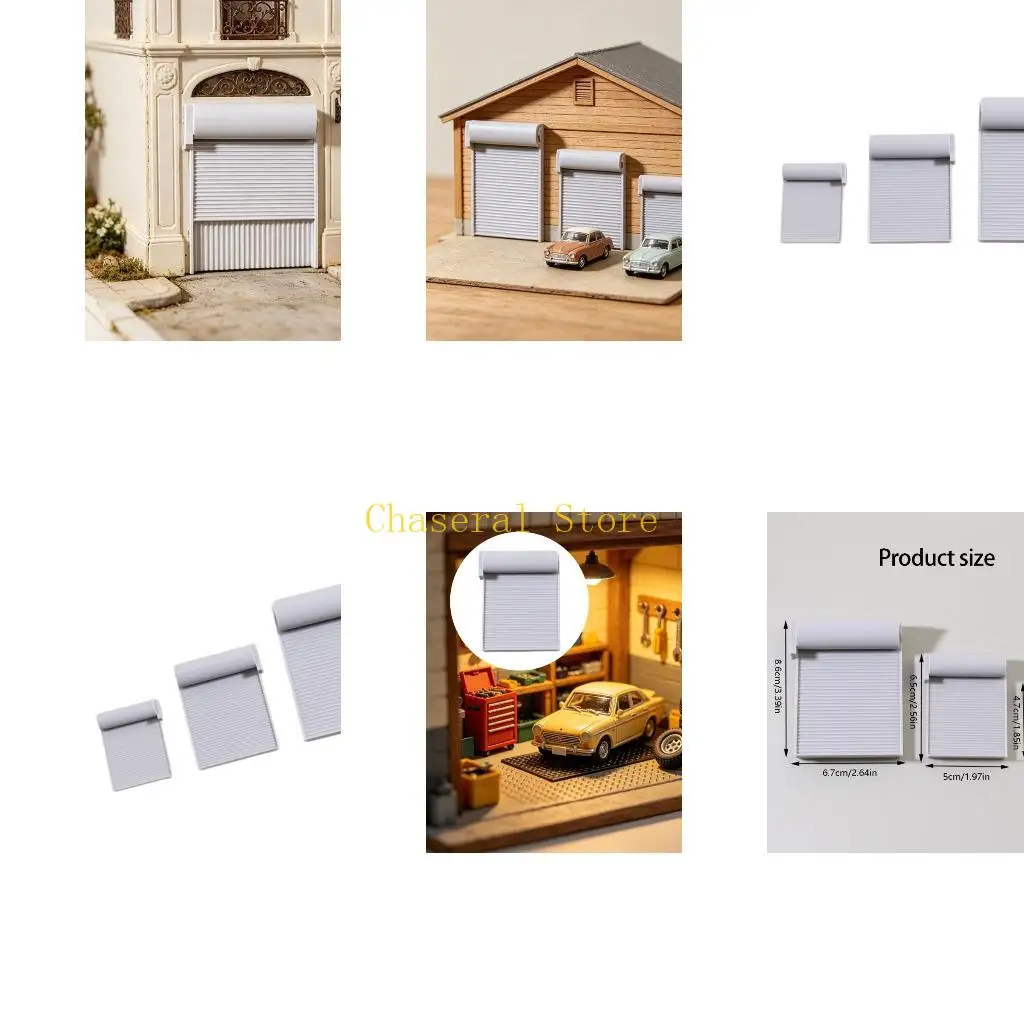 E7CE Childrens Construction Toy Set Featuring Realistic Roll Up Garage Door Design