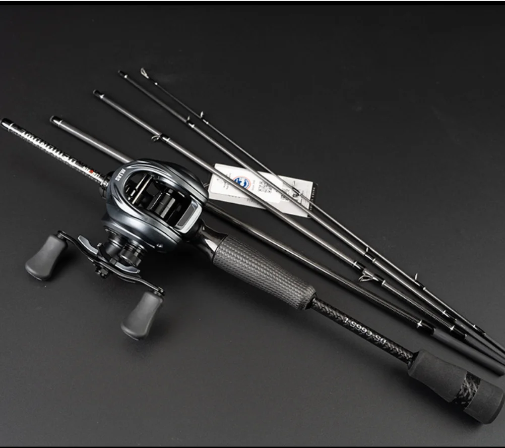 5‑Piece High‑Carbon Travel Worm Fishing Rod Spinning Casting, Available as Rod‑Only or Full Combo with Spinning & Baitcasting l