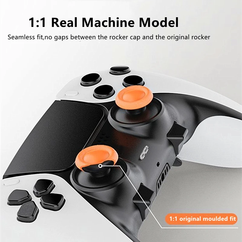 Aolion 6 in 1 Swap  Replacement Thumbsticks Joystick Cap Thumb Stick Cap For Ps5 DualSense Edge Controller