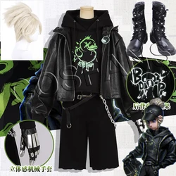 Game Identity V Naib Subedar Cosplay Costume Black Handsome Daily Wear Uniforms Activity Party Role Play Clothing New wig shoes