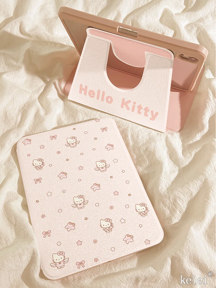 

Чехол для планшета Kawaii Hello Kitty для Redmi Pad Pro 12,1 дюйма SE 11Xiaomi Pad 7 7Pro 6 5 Pro 6SPro с вращающейся крышкой держателя ручки