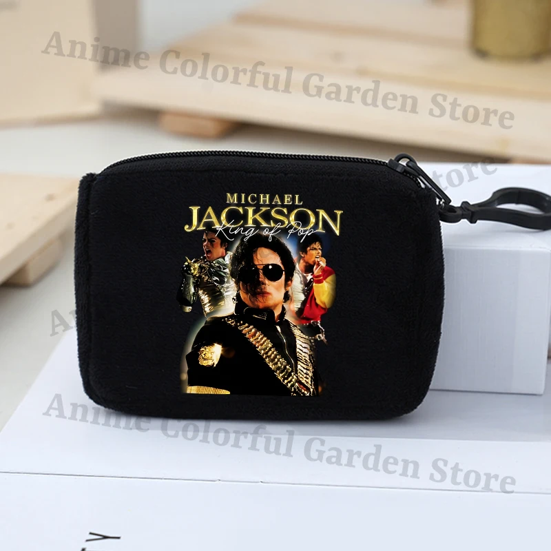 King of Pop Michael Jackson Cute Coin Purse for Boys Girls Anime