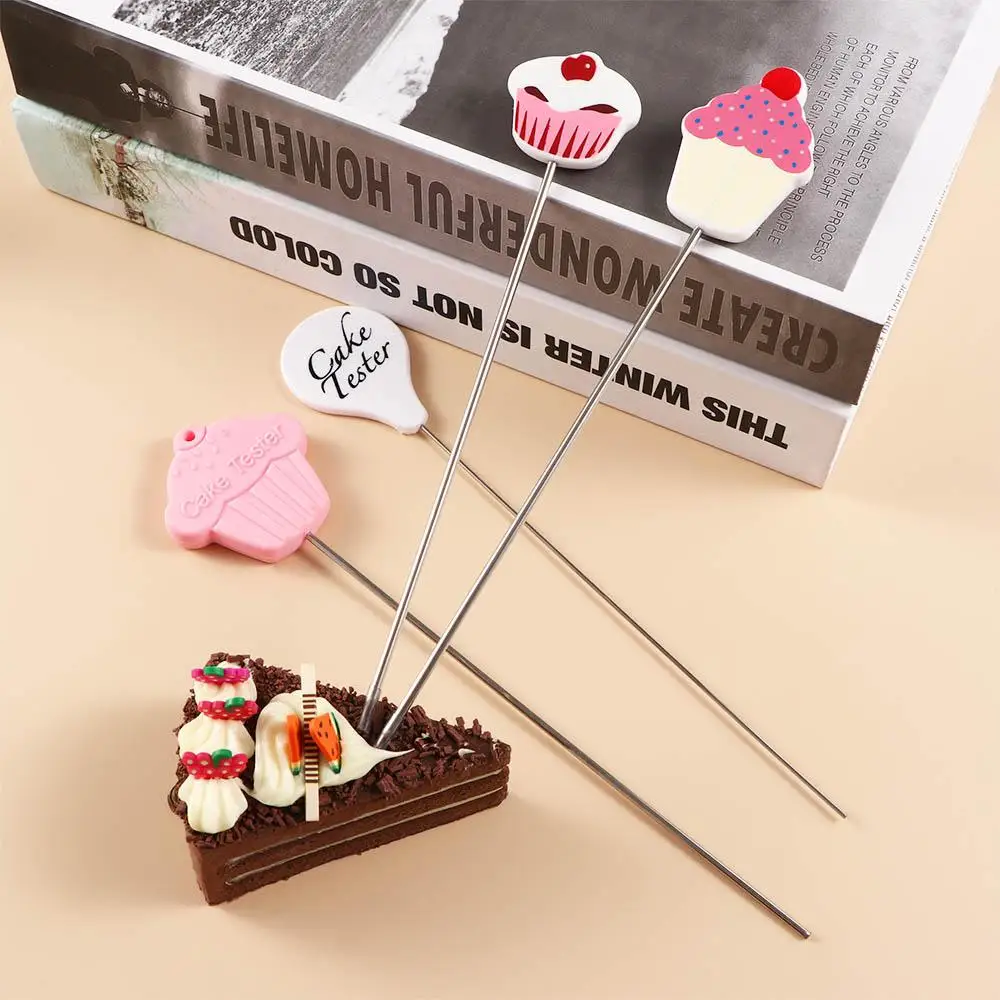 Stainless Steel Convenient Fondant Testing Skewer Pastry Accessories Cake Tester Biscuit Needle Cupcake Probe Baking Tool