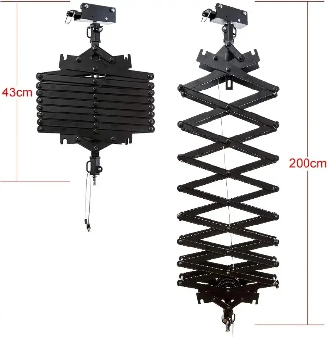 2 متر الألومنيوم استوديو الإضاءة دعم نظام السكك الحديدية قطرة Pantograph للاستوديو التصوير قوة ثابتة المفصلي مصباح شماعات #4