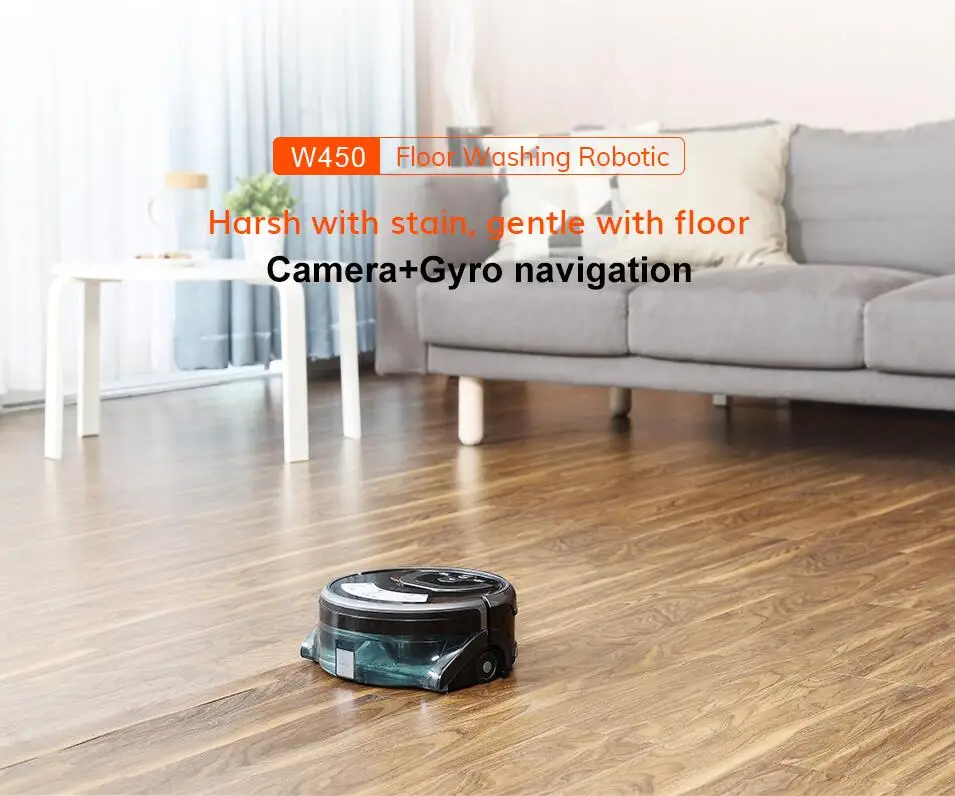 New Arrivals 2021 Floor Robot Vacuum Cleaner Double Wifi Remote Central Control 2900mAh Washing Robot